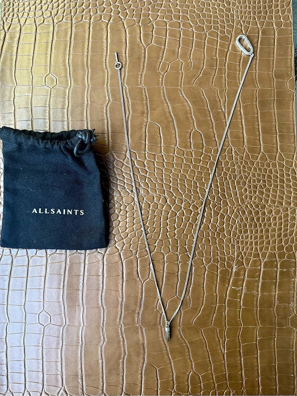 AllSaints Quartz Spike Pendant Necklace
